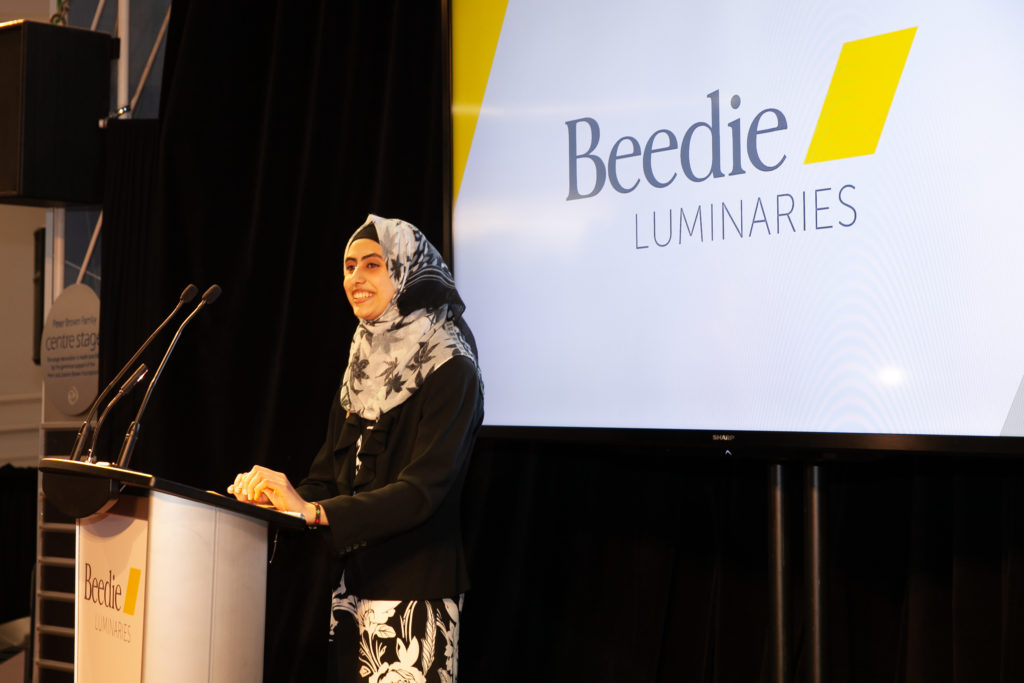 Image of Beedie Luminary recipient, for the new refugee and immigrant program of Beedie Luminaries.